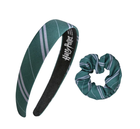 Harry Potter Slytherin haarband en scrunchie- Filmspullen.nl