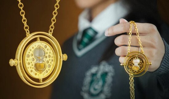 Luxe Tijdverdrijver replica ketting [roterend] - filmspullen.nl