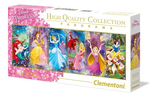 Disney Princess Panorama puzzel (1000 stukjes) Clementoni - Filmspullen.nl