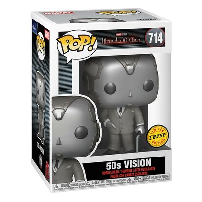 Funko Pop! Marvel: WandaVision - Vision 50s [Black & White] [Chase] - filmspullen.nl