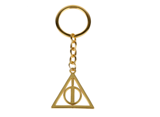 Roterende Deathly Hallows sleutelhanger - Filmspullen.nl