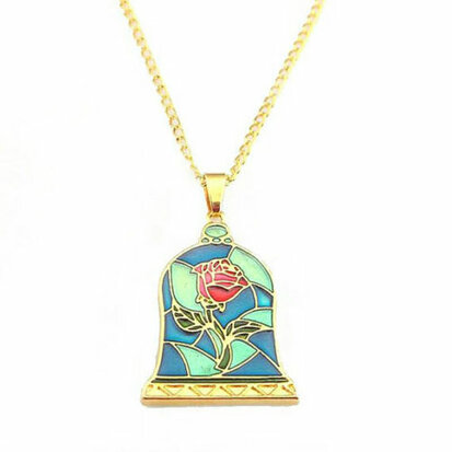 Beauty and the Beast roos ketting - Filmspullen