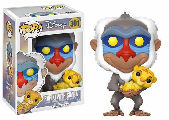 Funko Pop The Lion King: Rafiki met simba - Filmspullen