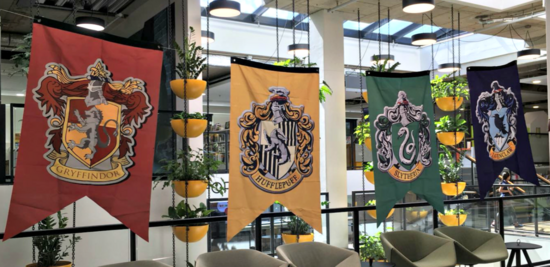 Harry Potter vlaggen - Filmspullen.nl