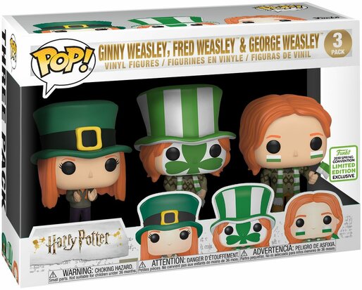 Funko Pop! Harry Potter: Fred, George & Ginny 3-pack [ECCC] - filmspullen.nl