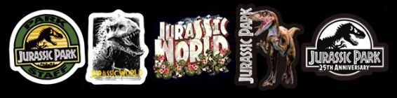Jurassic Park sticker set (75 stuks) - Filmspullen.nl