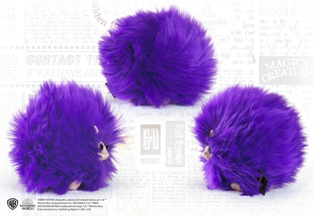 Harry Potter Pygmy Puff knuffel paars - filmspullen.nl