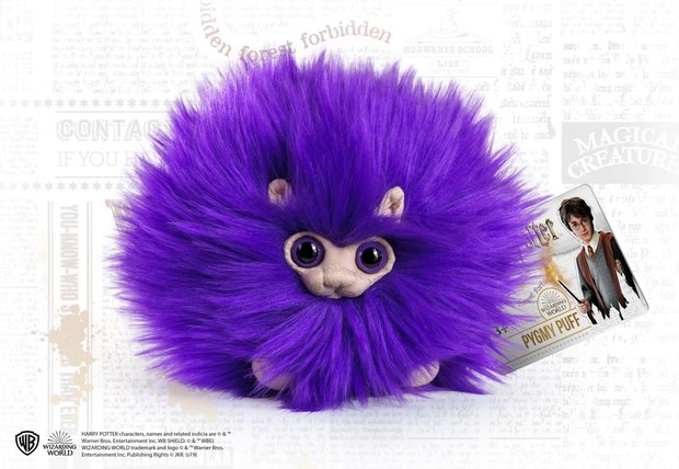 Harry Potter Pygmy Puff knuffel paars - filmspullen.nl