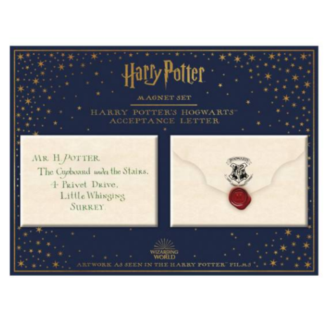 Harry Potter Hogwarts Acceptanc Letter magneten set - filmspullen.nl