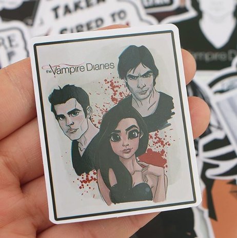 The Vampire Diaries sticker set (20 stuks) - filmspullen.nl