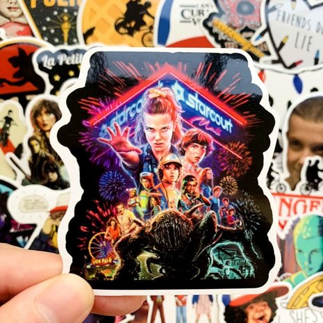 Stranger Things sticker set (50 stuks) - filmspullen.nl