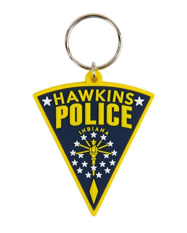 Stranger Things Hawkins Police sleutelhanger - filmspullen.nl
