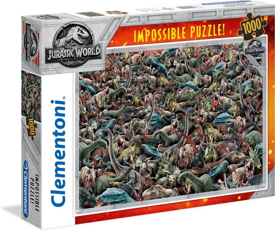 Jurassic World Impossible puzzel Clementoni 1000 stukjes - filmspullen.nl