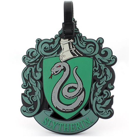 Slytherin (Zwadderich) bagagelabel / kofferlabel - Filmspullen.nl