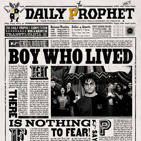 Wenskaart Harry Potter ''Boy Who Lived'' - Filmspullen.nl