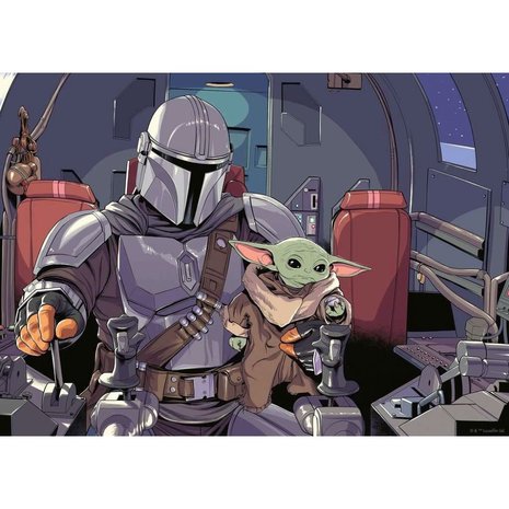 Star Wars: The Mandalorian & Baby Yoda puzzel 1000 stukjes [Ravensburger] - Filmspullen.nl