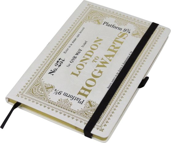 Harry Potter Premium notitieboek Hogwarts Express Ticket A5 - filmspullen.nl