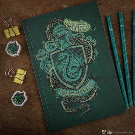 Harry Potter Slytherin notitieboek - filmspullen.nl