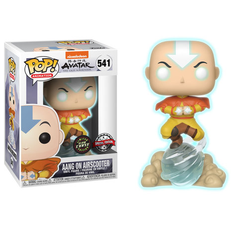 Funko Pop! Avatar: Aang on Airscooter [Chase] [Glow in the Dark] - filmspullen.nl