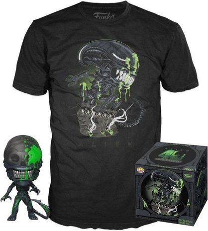 Funko Pop! & T-shirt: Alien: Xenomorph [Exclusive] [Maat L] - Filmspullen.nl