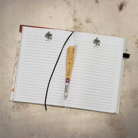 Suicide Squad Harley Quinn notitieboek met baseball bat pen - filmspullen.nl