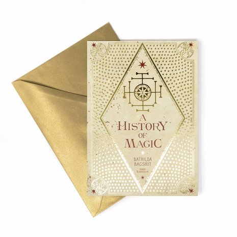 Harry Potter History of Magic wenskaart [MinaLima] - filmspullen.nl