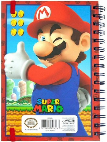 Nintendo SuperMario 3D notitieboek - filmspullen.nl