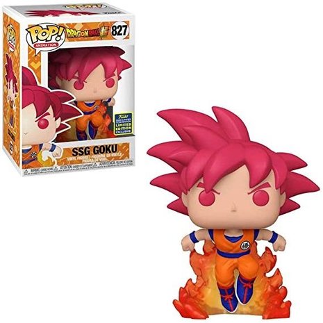 Funko Pop! Dragon Ball Super: Super Saiyan God Goku #827 [SDCC Exclusive] - filmspullen.nl