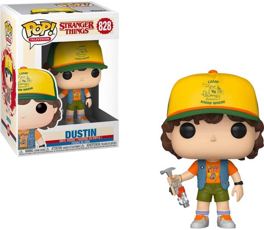 Funko Pop! Stranger Things: Dustin #828 [Exclusive] - filmspullen.nl