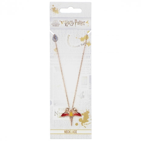 Harry Potter Fawkes ketting [Rose gold plated] - filmspullen.nl
