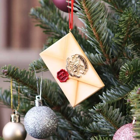 Harry Potter Hogwarts brief kerst ornament - filmspullen.nl
