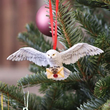 Harry Potter Hedwig kerst ornament - filmspullen.nl