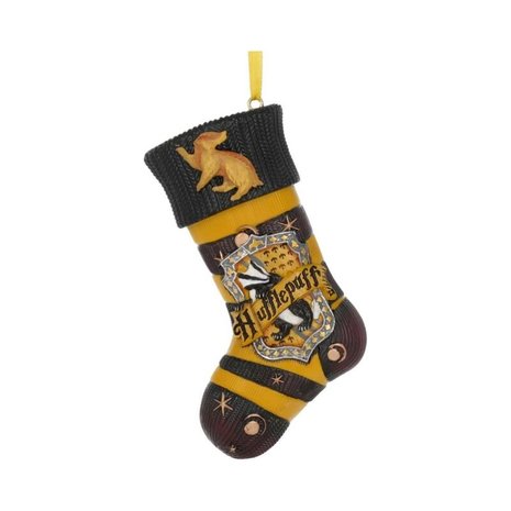 Harry Potter Hufflepuff kerstsok ornament - filmspullen.nl