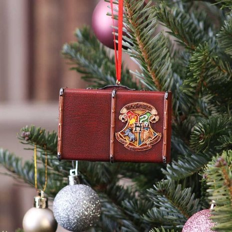 Harry Potter Hogwarts hutkoffer kerst ornament - filmspullen.nl