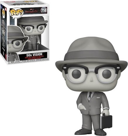 Funko Pop! Marvel: WandaVision - Vision 50s [Black & White] - filmspullen.nl