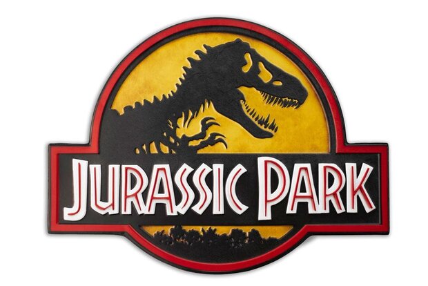 Jurassic Park tinnen bord - Filmspullen.nl