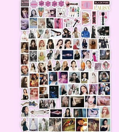 Blackpink sticker set (100 stuks) - Filmspullen.nl