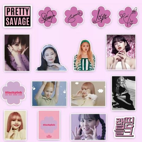 Blackpink sticker set (100 stuks) - Filmspullen.nl