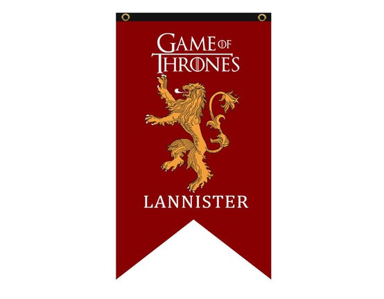 Game of Thrones vlag: Lannister