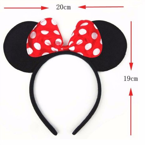 Minnie Mouse oren haarband / diadeem - Filmspullen