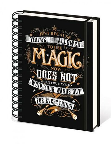Harry Potter A5 notitieboek Magic - Filmspullen.nl