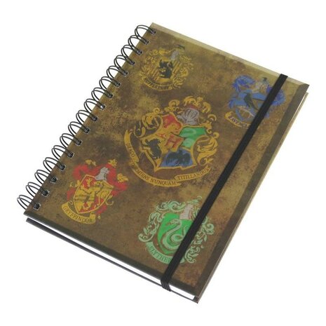 Harry Potter A5 Notitieboek Hogwarts crest - Filmspullen