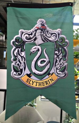 Harry Potter vlag Slytherin - Filmspullen.nl