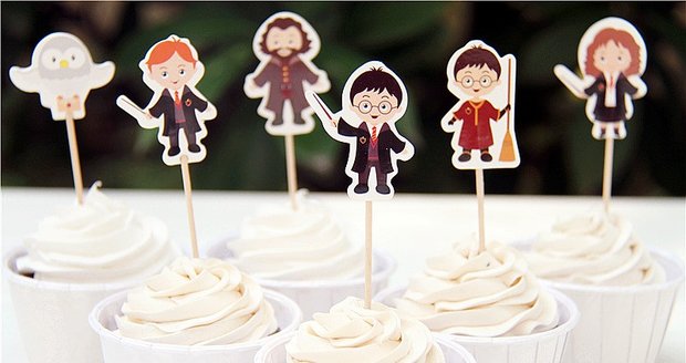 Harry Potter cupcake toppers set - Filmspullen.nl