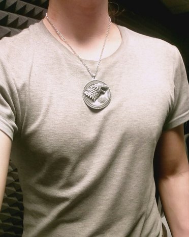 Game of Thrones ronde Stark ketting - Filmspullen.nl