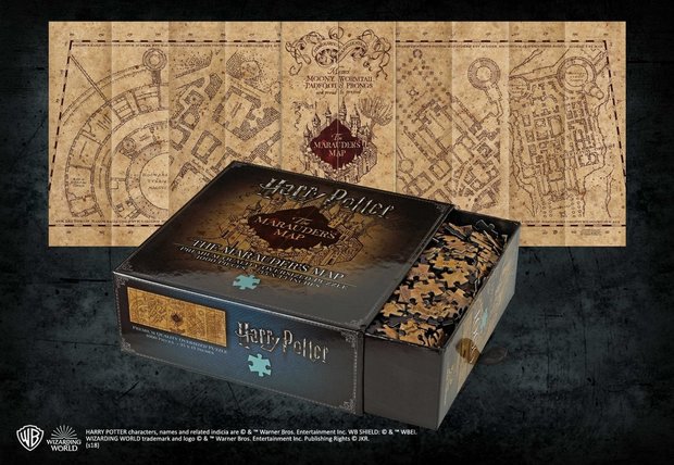 Marauders Map puzzel Harry Potter [The Noble Collection] - Filmspullen.nl