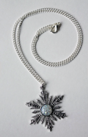 Once upon a time snowflake necklace on sale
