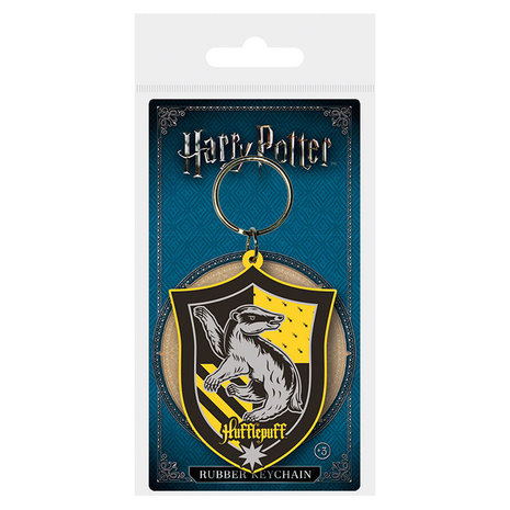 Harry Potter rubberen sleutelhanger Hufflepuff - Filmspullen.nl