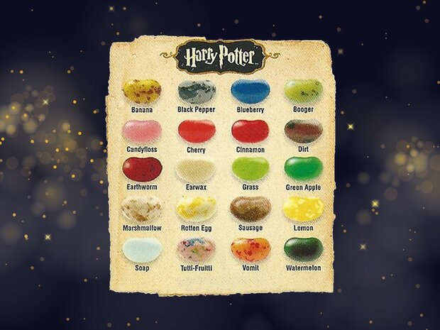 Bertie Botts smaken (Smekkies) In Alle Smaken 54gram - Filmspullen