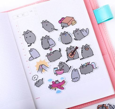 Pusheen sticker set (39 stuks) - filmspullen.nl